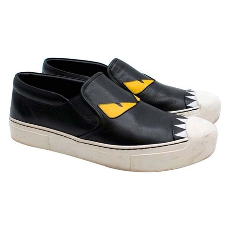 fendi monster eye loafers